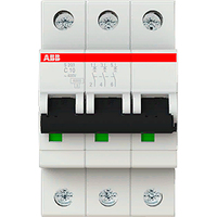 Автоматический выключатель 3-полюсной ABB S203 10А 6 кА тип С2CDS253001R0104