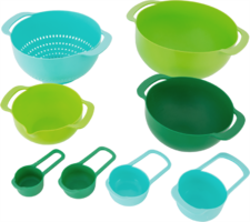 Набор посуды Hitt 8 предметов полипропилен разноцветный