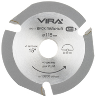 Диск пильный по дереву Vira Rage 3Т 115x22.2x4 мм аналоги, замены