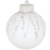 Елочный шар «Изморозь» ø8 см пластик серебристый