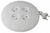 Удлинитель UR-4-7m-W (белый) рулетка, без заземл, 2x0.75мм2, 4гн, 7м (10/350) |Б0019041 | ЭРА (Энергия света)