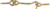 Крючок Gah Alberts со скобой 4x60 мм, цвет жёлтый