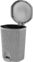 Контейнер для мусора Вязание 18 л цвет серый IDEA