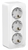 Розетка BLANCA наружная трехпостовая, с заземлением, со шторками, изолирующей пластиной, 16А, 250В, белый - BLNRA011311 Schneider Electric