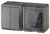 Блок розетка+выключатель двойной 11-7402-03 IP54, 16АХ(10AX)-250В, ОУ, Эксперт, серый (8/80/ | Б0020736 ЭРА (Энергия света)
