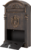 Ящик почтовый Standers 30х46.5х9.5 см алюминий цвет античная медь