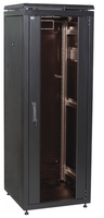 Шкаф сетевой 19" LINEA N 18U 600х600 мм стеклянная передняя дверь черный | LN05-18U66-G ITK IEK (ИЭК) купить в Москве по низкой цене