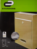 Почтовый ящик Standers 26x35x8.3 см нержавеющая сталь цвет серый
