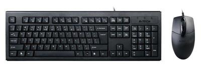 Комплект клавиатура+мышь KRS-8372 клавиатура черн. мышь USB A4TECH 477618