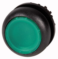 Головка кнопки подсветка без фиксации зеленый черное лицевое кольцо, M22S-DL-G - 216928 EATON с плоская P67 купить в Москве по низкой цене