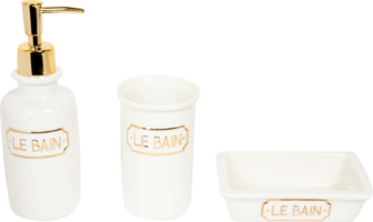 Дозатор для жидкого мыла Le Bain Blanc цвет золотой WESS