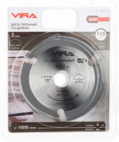 Диск пильный по дереву Vira Rage 3Т 115x22.2x4 мм