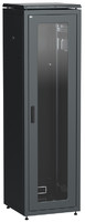 Шкаф сетевой 19" LINEA N 33U 600х600 мм стеклянная передняя дверь черный L | LN05-33U66-G ITK IEK (ИЭК)