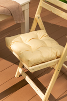 Подушка для стула Туба-Дуба Дачные Посиделки ПДП003 40x40 см цвет бежевый