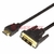 Шнур HDMI - DVI-D с фильтрами, длина 2 метра (GOLD) (PE пакет) | 17-6304 REXANT