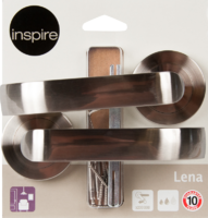 Дверные ручки Inspire Lena, без запирания, цвет никель