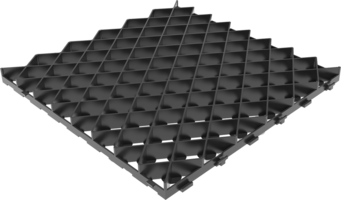 Газонная решётка 60х60 см С250 пластик цвет черный GIDROLICA