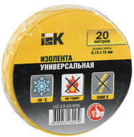 Изолента 0,13х15 мм желтая 20 метров | UIZ-13-10-K05 IEK (ИЭК)