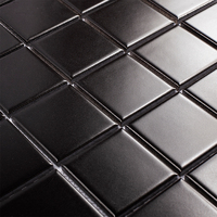 Мозаика керамическая StarMosaic Homework Black Matt 30.6x30.6 см цвет черный SMART MOSAIC