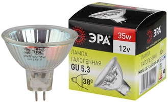 Лампа светодиодная GU5.3-MR16-35W-12V-CL (галоген софит 35Вт нейтр GU5.3) (10/200/6000) - C0027355 ЭРА (Энергия света)