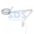 Лупа на струбцине , круглая, 3D, с подсветкой 60 LED, сенсорный регулятор яркости, белая | 31-0531 REXANT