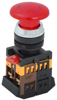 Кнопка красная AELA-22 Гриб с подсветкой неон 1з+1р 240В - BBG20-AELA-K04 IEK (ИЭК)