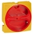 Рукоятка жёлто-красная - для установки на панель и рейку DIN 20-63 А сечение оси 66 | 022250 Legrand