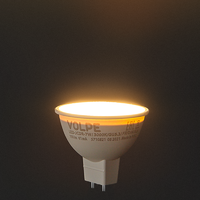 Лампа Volpe GU5.3 7 Вт DIM JCDR матовая 700 Лм теплый свет Uniel