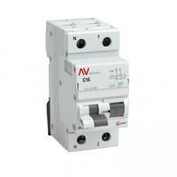 Выключатель автоматический дифференциального тока DVA-6 1п+N 6А C 30мА тип AC AVERES | rcbo6-1pn-6C-30-ac-av EKF 1P+N 6кА 2п купить в Москве по низкой цене