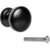 Ручка-кнопка Kerron Metallic K-2360 24 мм цвет матовый чёрный
