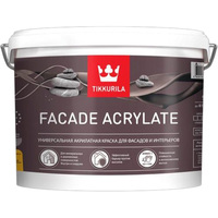 Краска для фасадов и интерьеров Tikkurila Facade Acrylate База A белая глубокоматовая 9 л 700012342 аналоги, замены