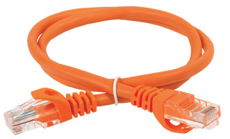 Коммутационный шнур (патч-корд), кат.5Е UTP, 1м, оранжевый | PC07-C5EU-1M ITK IEK (ИЭК)