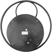 Светильник потолочный светодиодный Eurosvet Jeremy 90254/1 с пультом управления, 17 м², регулируемый белый свет, цвет черный