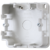 Монтажный корпус для 1-ой коробки накладного монтажа (запчасть) горизонтальной/вертикальной установки устройств и накладок серии LS990 Материал- дуропласт Цвет- белый JUNG 581A