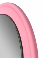 Зеркало декоративное Scandi круг 45 см цвет розовый