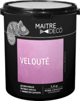 Декоративная краска Maitre Deco «Veloute» эффект бархата 2.4 кг