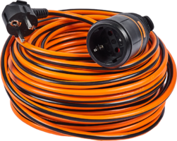 Вт цвет оранжевый/черный Удлинитель-шнур Electraline Electralock 1 розетка с заземлением 3x1.5 мм 30 м 3580