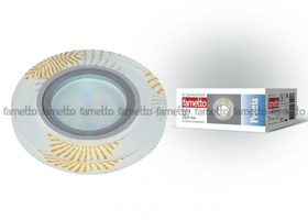 Светильник DLS-P200 "Peonia" GU5.3 CHROME/WHITE Fametto 09996 аналоги, замены