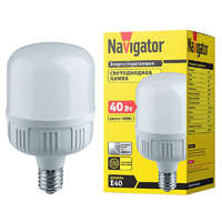 Лампа светодиодная 61 481 NLL-T120-40-230-840-E40 XXX |61481 |Navigator 20700