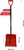 Лопата для уборки снега Фобос 40x148 см полипропилен с черенком Инструм-Агро