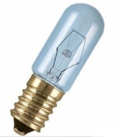 Лампа накаливания ЛОН трубчатая d17мм E14 15Вт 230В прозрачная для холодильников SPC T FRIDG CL 15W 230V BLI1 | 4050300092928 Osram