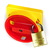 Площадка желтая 67х67 - красная ручка B64 22мм с замком для серии А AZ6601 DKC (ДКС)