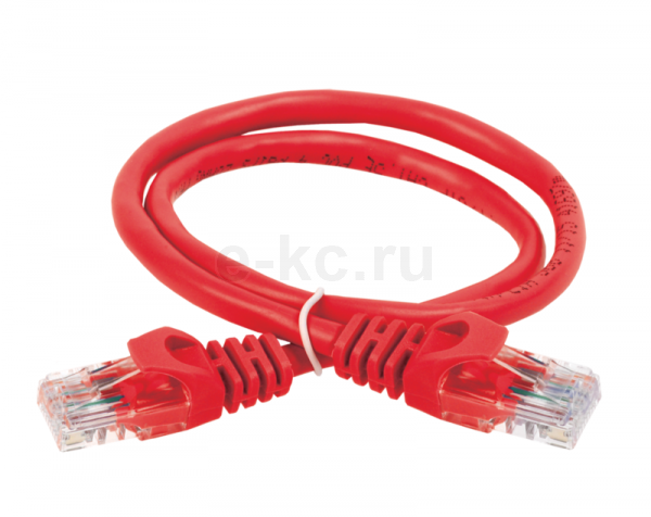  шнур (патч-корд), кат.5Е UTP, 0,5м, красный | PC04-C5EU .