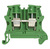 Винтовая клемма Viking 3 - заземляющая однополюсная пластиковое основание шаг 6 мм зеленый | 037177 Legrand