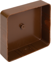 Распределительная коробка открытая IEK 100×100×29 мм 2 ввода IP20 цвет дуб (ИЭК)