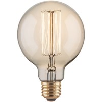 Лампа накаливания Elektrostandard «Эдисон G95» E27 230 В 60 Вт шар прозрачный с золотистым напылением, тёплый белый свет Электростандарт