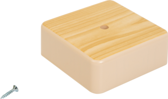 Распределительная коробка открытая IEK 75x75x28 мм 2 ввода IP20 цвет сосна (ИЭК) аналоги, замены