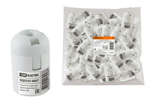 Патрон подвесной термостойкий пластик Е27 белый | SQ0335-0007 TDM ELECTRIC