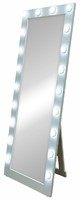 Гримерное зеркало напольное с подсветкой Континент 20 ламп цвет белый 60х175 см аналоги, замены