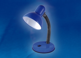 Светильник настольный TLI-224 цоколь E27 голубой | 09412 Uniel Light Blue син Е27 купить в Москве по низкой цене